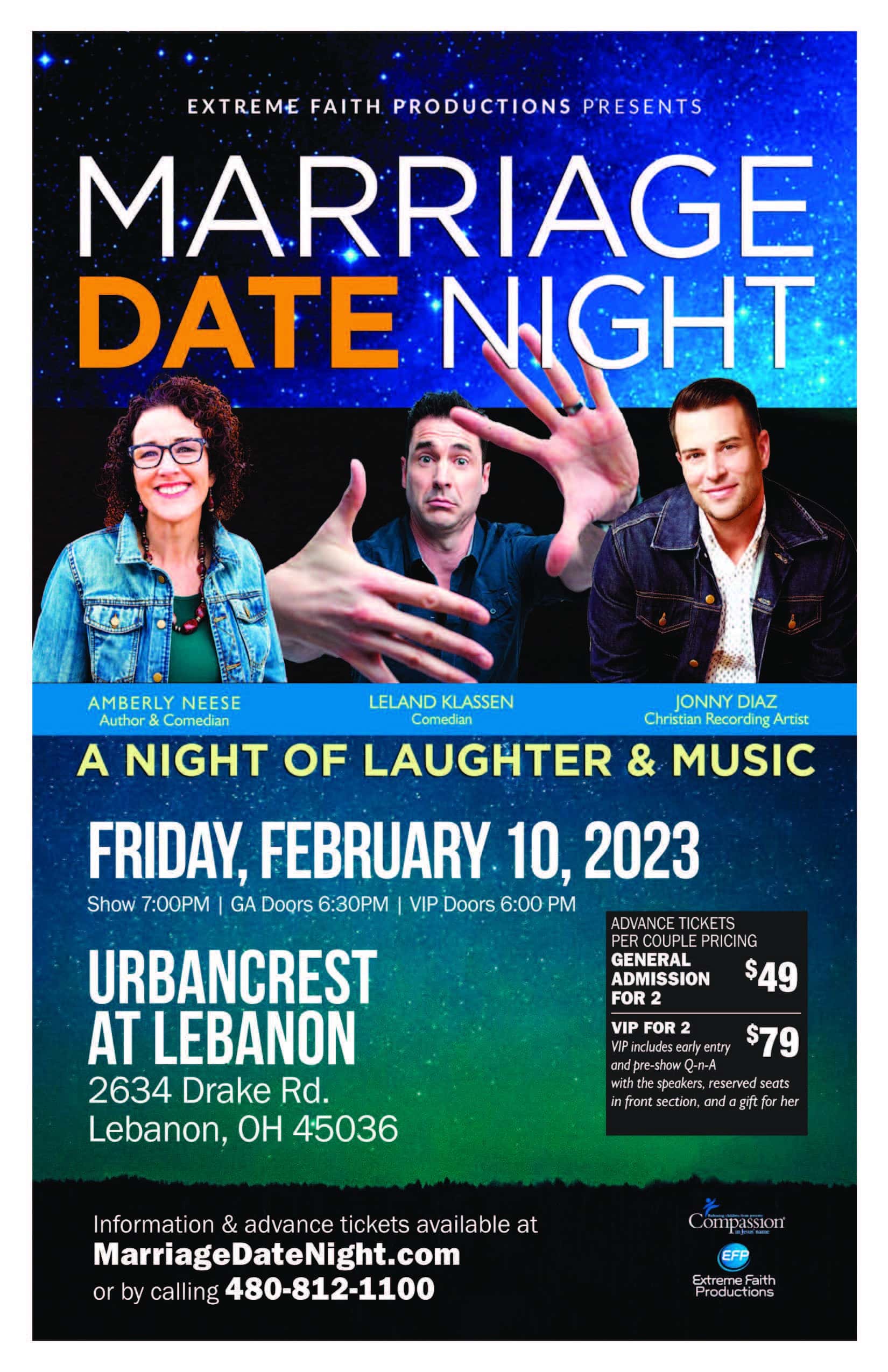 Marriage Date night flyer for February 10, 2023